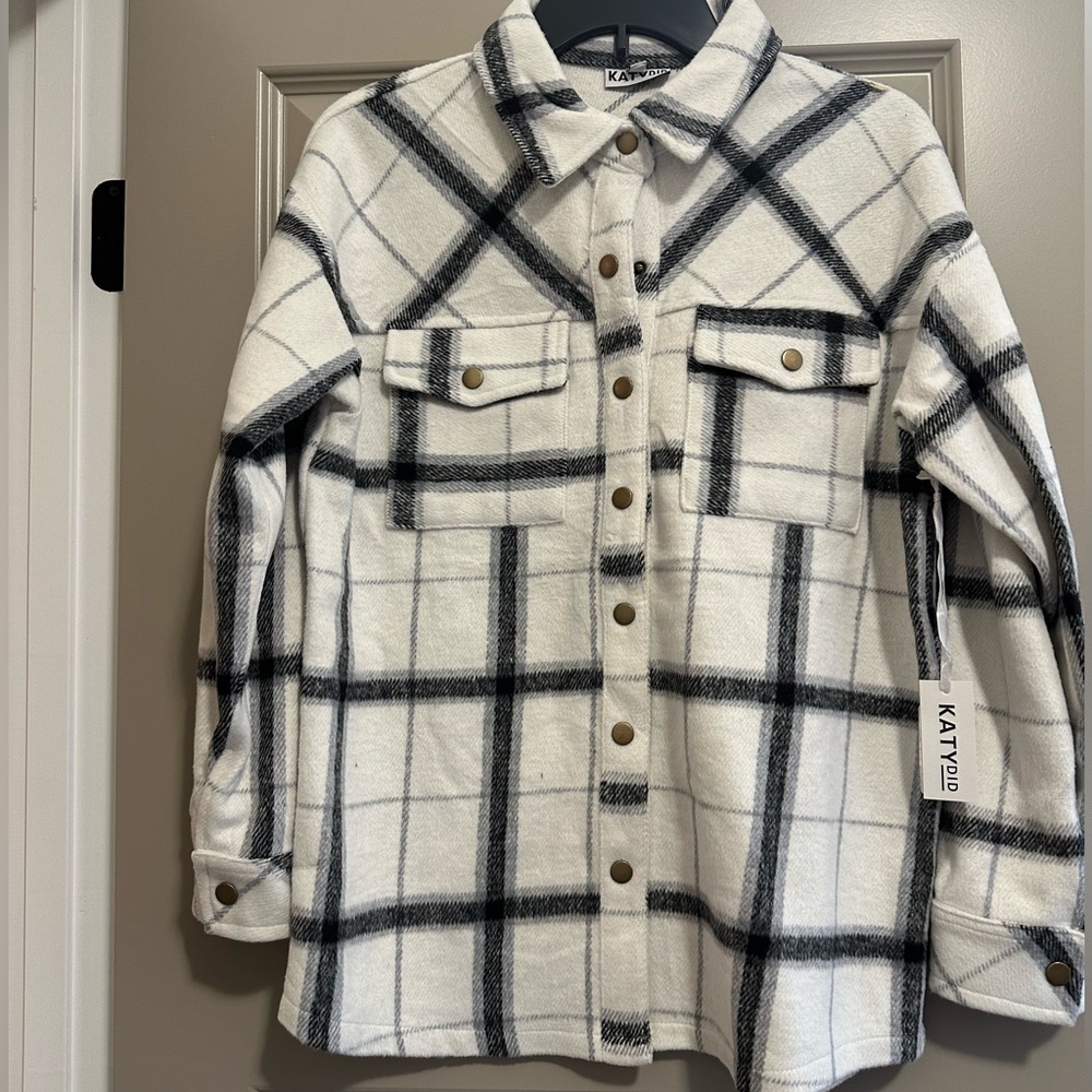 NWT KatyDid Plaid Shacket